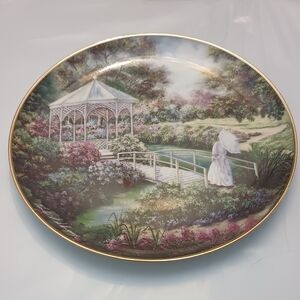 Franklin Mint "Garden Gazebo" Collectable Plate